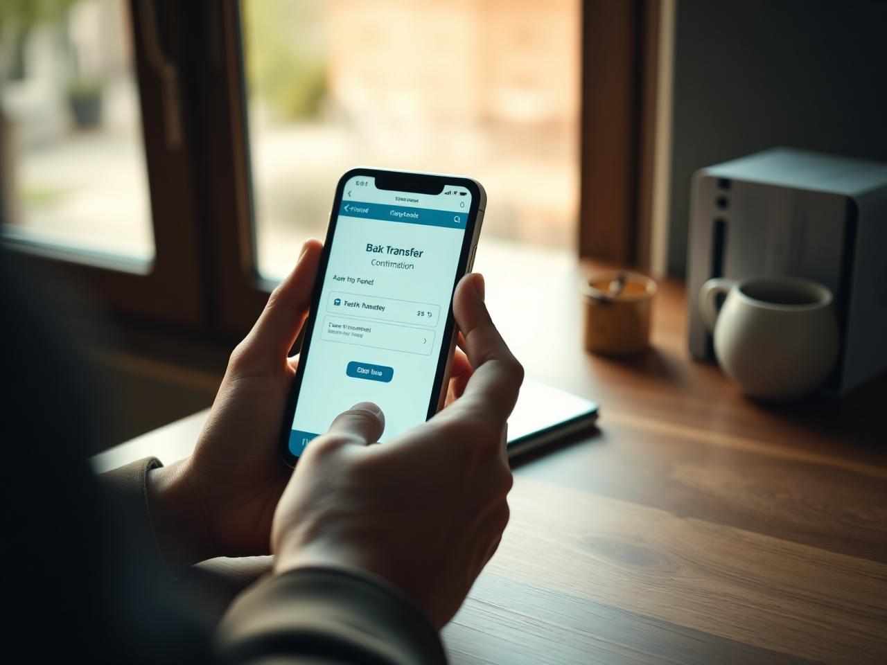 Proprietario che controlla sul telefono un bonifico ricevuto dalle piattaforme